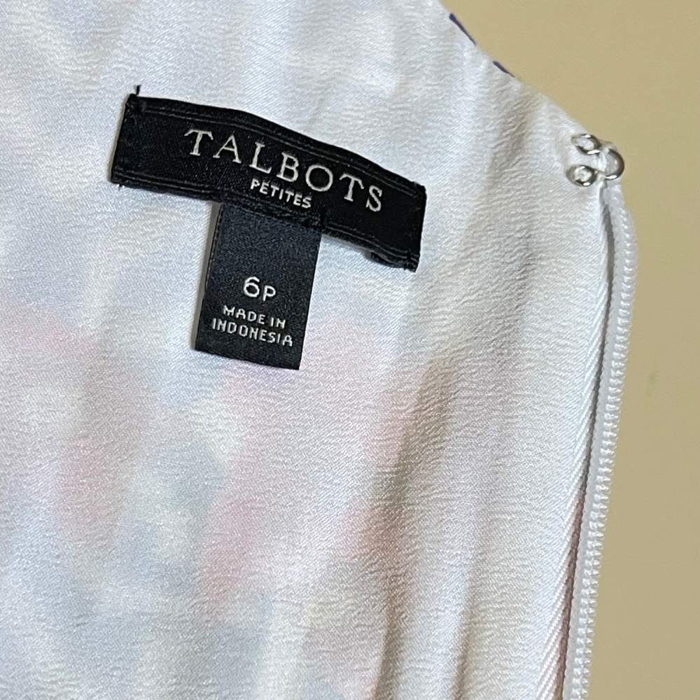 Talbots Blue and White Floral Dress - Picture 7 of 11